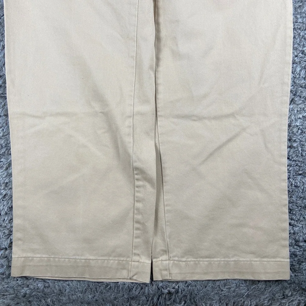 Vintage Polo Ralph Lauren Gordon Pant Mens 38x33 Tan Chino Straight Leg Cotton